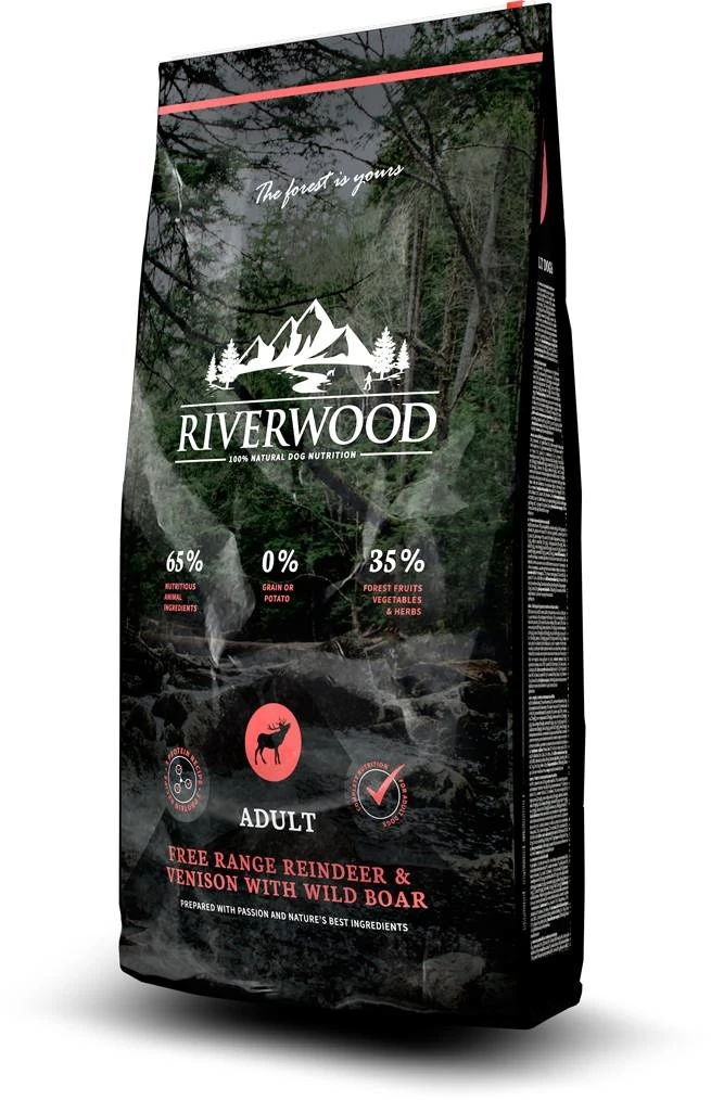 Riverwood RW Adult Reindeer & Venison With Wild Boar 2 Kg. 6 Riverwood RW Adult Reindeer & Venison With Wild Boar 2 Kg. - Afbeelding 6