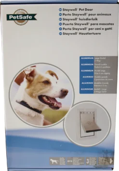 PetSafe PetSafe Aluminium Hondendeur Nr. 640/L, Wit/transparant.
