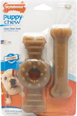 Nylabone Nylabone Puppy 2 Pack Wolf Chicken 1 St. Tot 15 Kg -Huisdierproducten image 1344