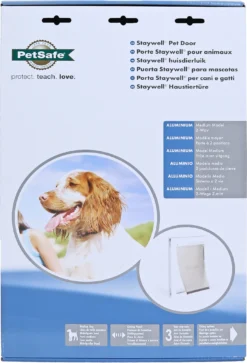 PetSafe PetSafe Aluminium Hondendeur Nr. 620/M, Wit/transparant. -Huisdierproducten image 139