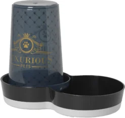 Moderna Moderna Drink-/voersilo Plastic, Luxurious Zwart 1,5 Liter. -Huisdierproducten image 1494