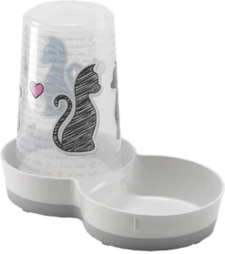 Moderna Moderna Drink-/voersilo Plastic, Cats In Love. -Huisdierproducten image 1546