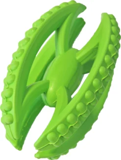 Boon Hondenspeelgoed Rubber X-rugbybal 13 Cm, Groen. -Huisdierproducten image 1571