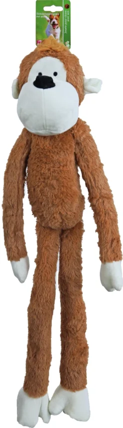 Boon Boon Hondenspeelgoed XXL Aap Pluche Met Piep, 75 Cm.