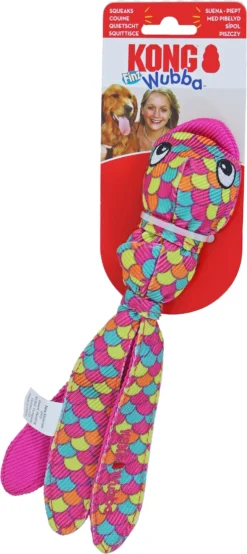 Kong Kong Hond Wubba Finz Roze, Small. -Huisdierproducten image 1686