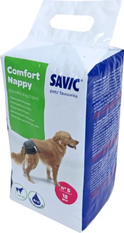 Savic Savic Comfort Nappy Nr. 5, 40-52 Cm Pak A 12 Stuks. -Huisdierproducten image 1811