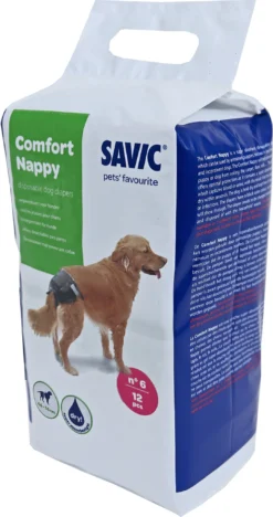 Savic Savic Comfort Nappy Nr. 6, 46-56 Cm Pak A 12 Stuks. -Huisdierproducten image 1850