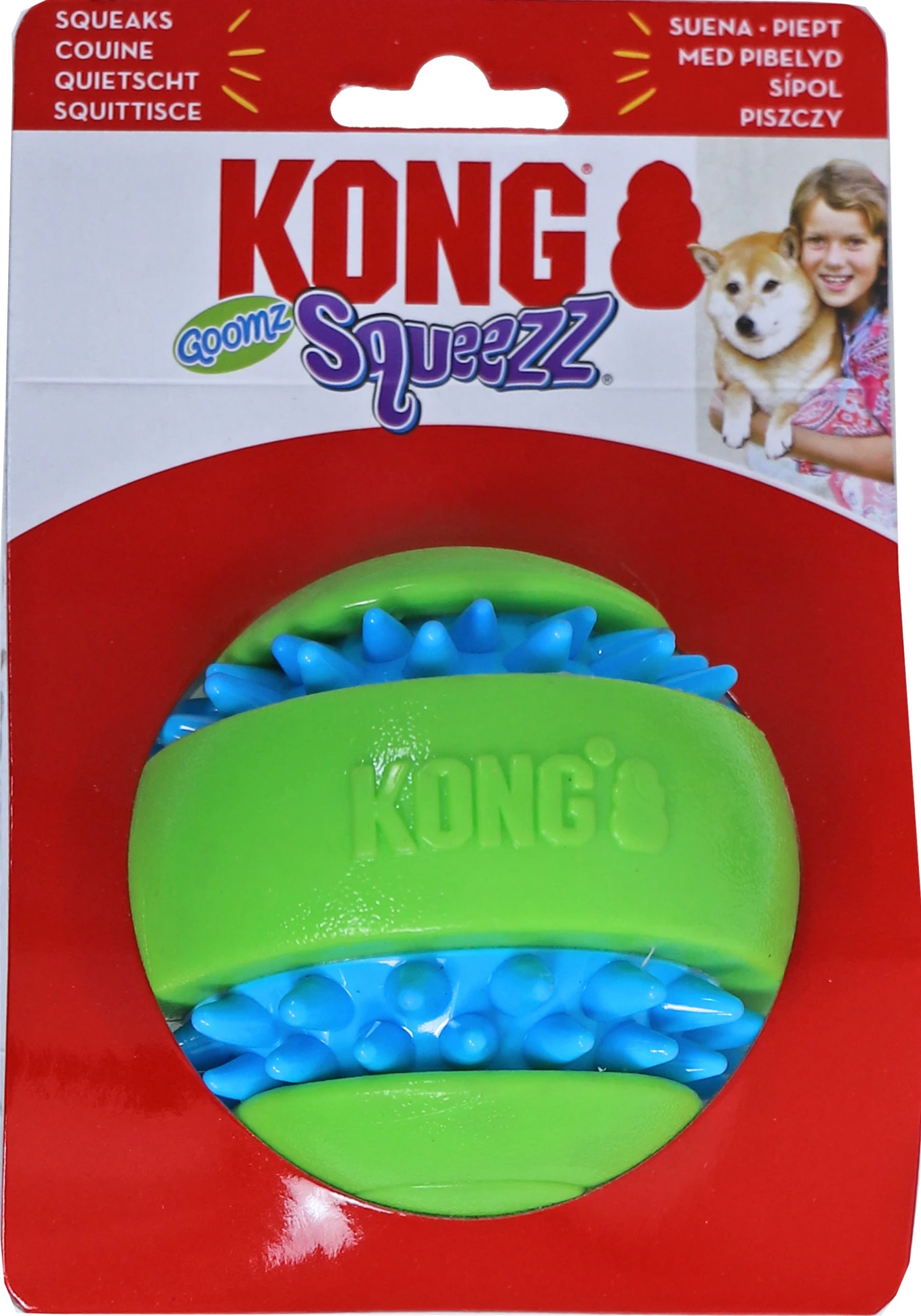 Kong Kong Hond Squeezz Goomz Ball, X-large. 1 Kong Kong Hond Squeezz Goomz Ball, X-large.