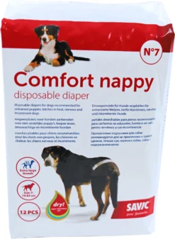 Savic Savic Comfort Nappy Nr. 7, 74-84 Cm Pak A 12 Stuks. -Huisdierproducten image 1907