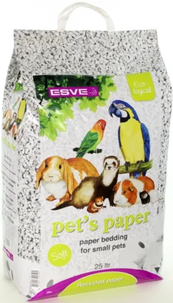 Esve Pet's Paper Bedding 25 Ltr. 8,75kg./ 25 Ltr. -Huisdierproducten image 2025