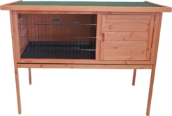 Boon Konijnenhok Bouwpakket Met Opklapbaar Dak, Bruin 117x61x92 Cm. -Huisdierproducten image 2089