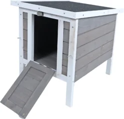 Boon Boon Nachthok Bouwpakket Grijs/wit, 42x52x48 Cm.