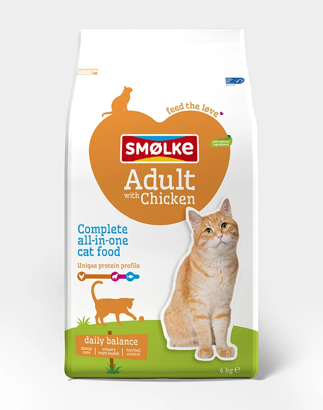 Smolke Smolke Kat Adult Chicken & Rice 4 Kg. 5 Smolke Smolke Kat Adult Chicken & Rice 4 Kg. - Afbeelding 5