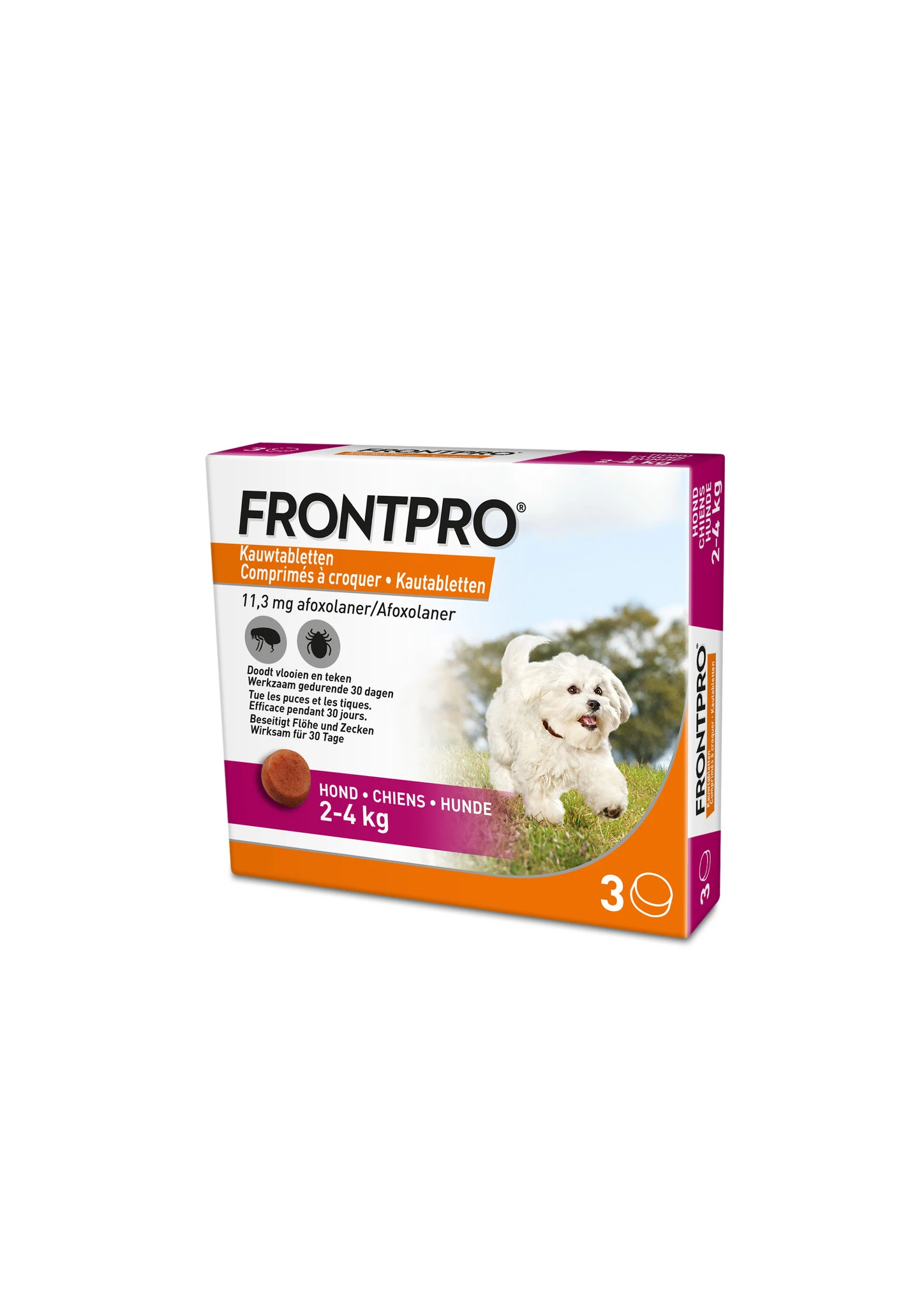 Frontline Frontpro Dog S 3 Tabl. 3 Tab. 2-4 Kg 1 Frontline Frontpro Dog S 3 Tabl. 3 Tab. 2-4 Kg
