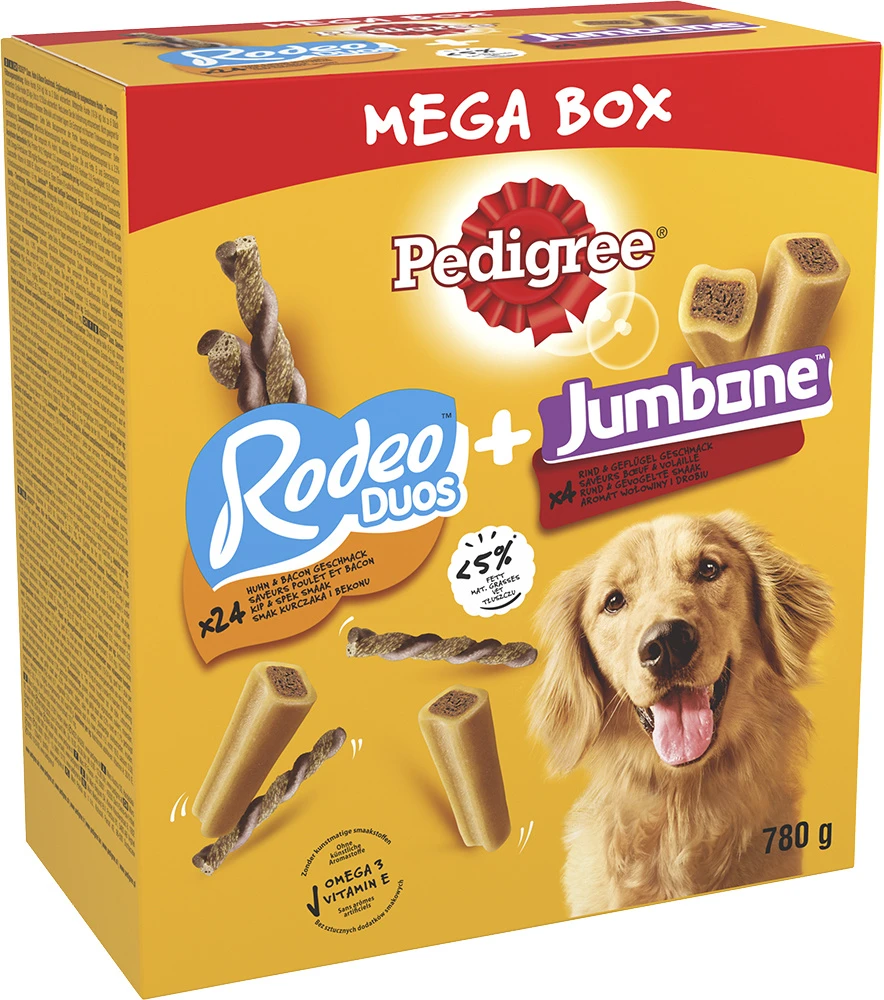 Pedigree Pedigree Megabox Rodeo + Jumbone 780 Gr. 4 Pedigree Pedigree Megabox Rodeo + Jumbone 780 Gr. - Afbeelding 4