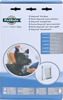PetSafe Petsafe Aluminium Kattendeur 600/S, Wit/transparant. -Huisdierproducten image 3170