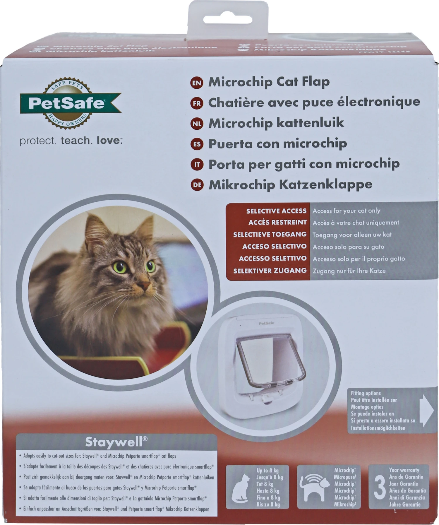 PetSafe PetSafe Kattendeur Microchip, Wit. PPA19-16145 1 PetSafe PetSafe Kattendeur Microchip, Wit. PPA19-16145