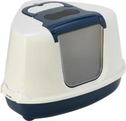 Moderna Moderna Kattentoilet Flip Corner, Blue Berry/wit. 8 Moderna Moderna Kattentoilet Flip Corner, Blue Berry/wit. -Huisdierproducten image 3279