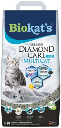 Biokat's Biokat's Diamond Care Multicat Fresh 8 Ltr. -Huisdierproducten image 3392