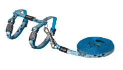 Rogz Beltz Catz Reflectocat Tuig+Lijn XS Blue Fish 1 St. Extra Small