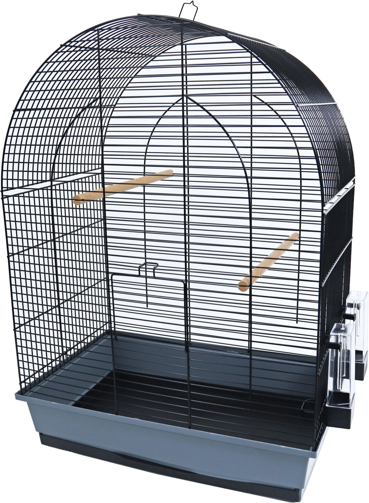 Interzoo Interzoo Vogelkooi Lusi 3, Zwart/grijs. 1 Interzoo Interzoo Vogelkooi Lusi 3, Zwart/grijs.