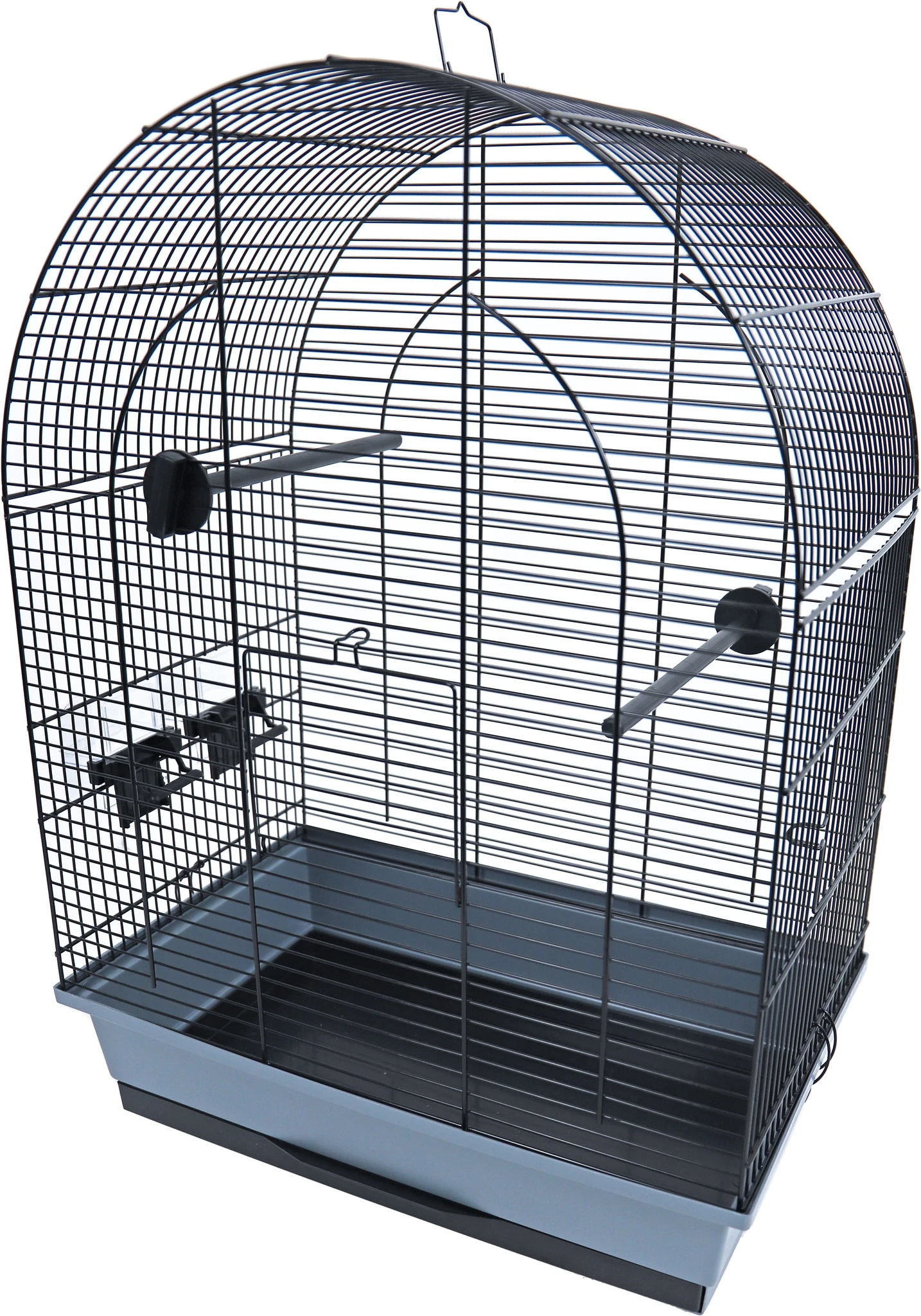 Interzoo Interzoo Vogelkooi Lusi 2, Zwart/grijs. 1 Interzoo Interzoo Vogelkooi Lusi 2, Zwart/grijs.