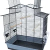 Interzoo Interzoo Vogelkooi Iza 3 Cabrio, Zwart/grijs.