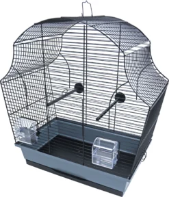 Interzoo Interzoo Vogelkooi Margot 2, Zwart/grijs.