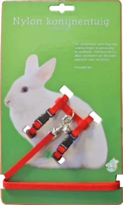 Boon Konijnentuig Met Lijn, Rood.