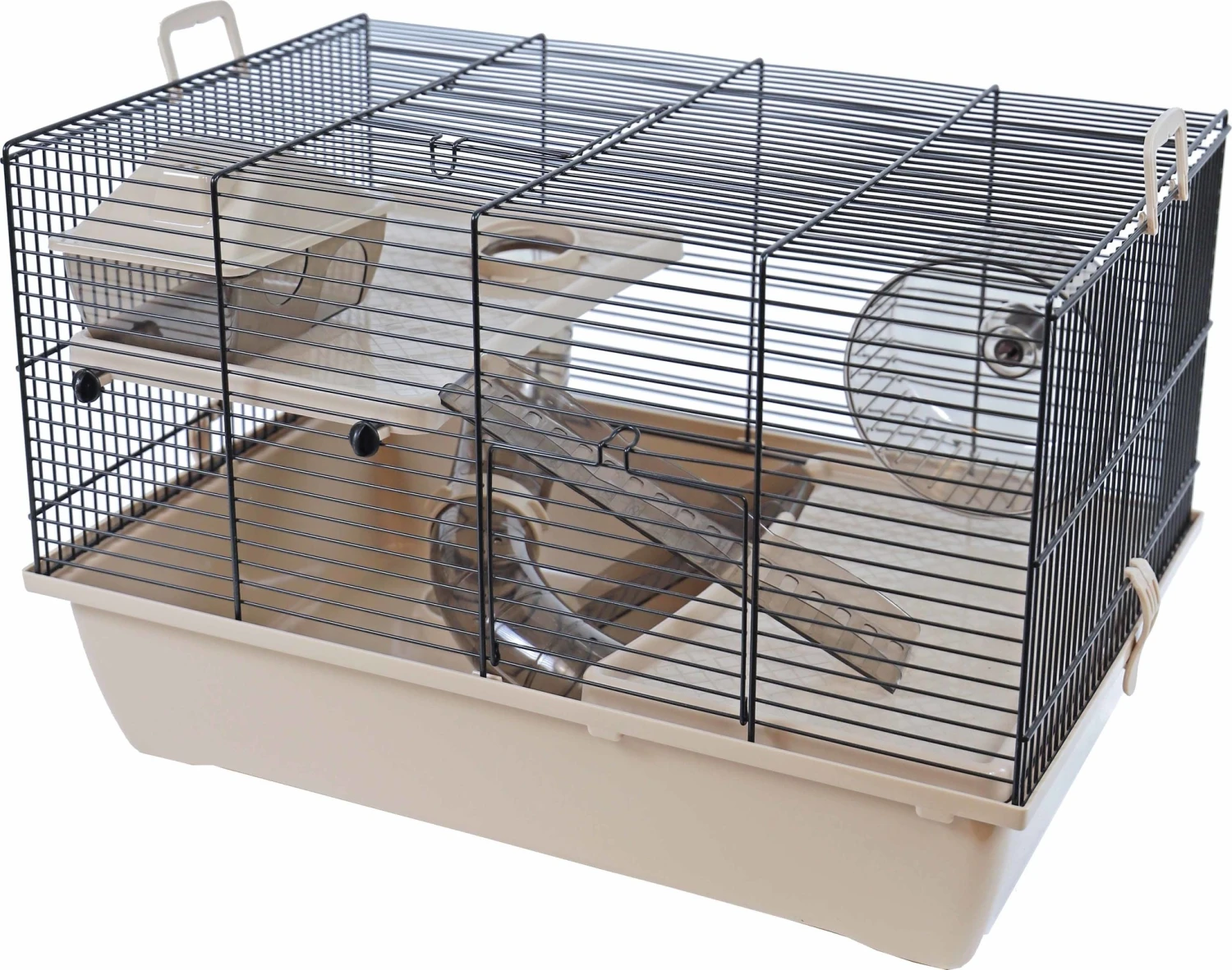 Interzoo Interzoo Hamsterkooi Pinky 2, Zwart/beige. 5 Interzoo Interzoo Hamsterkooi Pinky 2, Zwart/beige. - Afbeelding 5