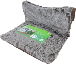 Boon Radiator Hangmat Luxe, Langharig Zilver/bruin.