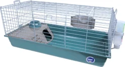 Savic Savic Konijnenkooi Nero 3 De Luxe Compleet Lichtgrijs/mallard Groen, 100 Cm.