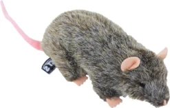 Boony "Natural Decoration" Boony Natural Decoration Rat Pluche Liggend Bruin, 22 Cm.