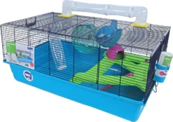 Savic Savic Hamsterkooi Sky Metro, Blauw.
