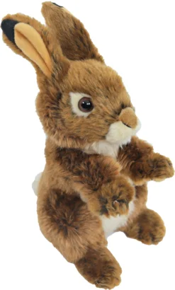 Boony "Natural Decoration" Boony Natural Decoration Konijn Pluche Zittend Bruin, 22 Cm.