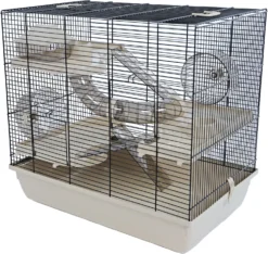 Interzoo Interzoo Hamsterkooi Homer, Zwart/beige.