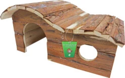 Boon Knaagdierhuis Golfdak Hout Natural, 43 Cm. -Huisdierproducten image 4997