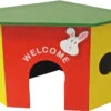 Boon Knaagdierhuis Hoekmodel Hout Gekleurd M, 26 Cm.