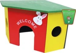 Boon Knaagdierhuis Hoekmodel Hout Gekleurd M, 26 Cm. -Huisdierproducten image 5011