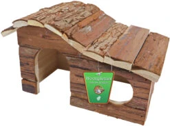 Boon Knaagdierhuis Golfdak Hout Natural, 26 Cm. -Huisdierproducten image 5046