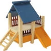 Boon Hamsterhuis Hout Met Veranda Gekleurd, 19 Cm.