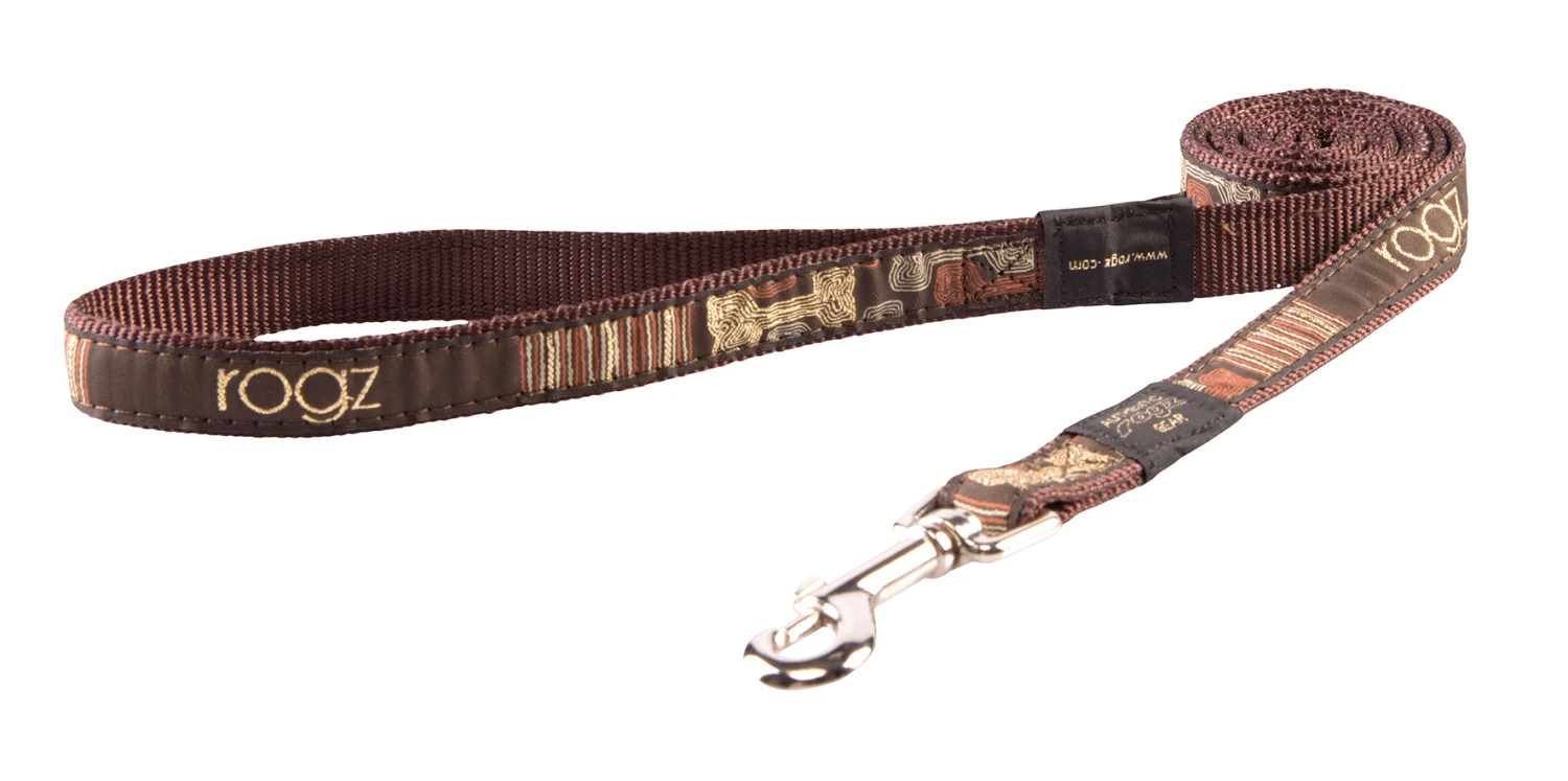 Rogz Beltz Fancy Dress LangeLijn L Mocha Bone 1 St. Large 1 Rogz Beltz Fancy Dress LangeLijn L Mocha Bone 1 St. Large