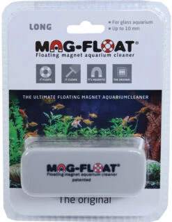 Mag Float Mag-Float Algenmagneet Drijvend Long, Voor Glas Van Maximaal 10 Mm Dik.
