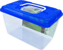 Boon Boon Aquarium Plastic Met Blauwe Deksel, 3,8 Liter.