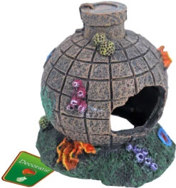 Boon Aqua Deco Boon Aqua Deco Ornament Polyresin Bom Met Begroeiing, 13x14 Cm. -Huisdierproducten image 5865