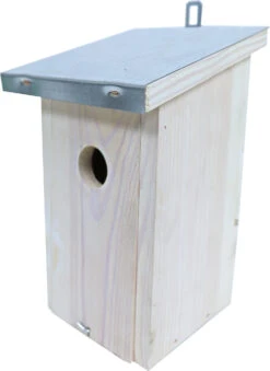 Mezenkast Buiten Wit, Zink Dak.