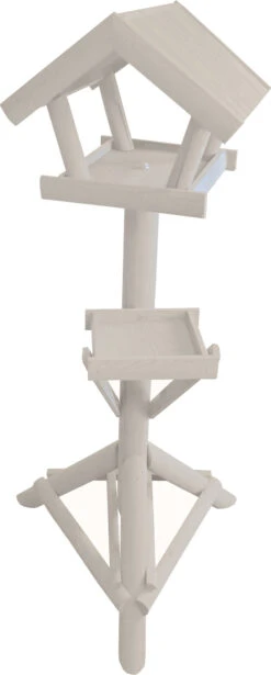 Voederhuis Wit Met Ribdak En Voederplateau.