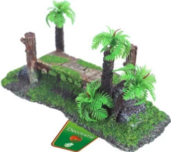 Boon Aqua Deco Boon Aqua Deco Ornament Polyresin Steiger Met Mos En Bomen, 20 Cm. -Huisdierproducten image 5970