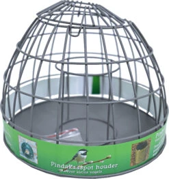 Boon Pindakaaspot Houder Metaal Grijs Voor Kleine Vogel, 25x19 Cm.