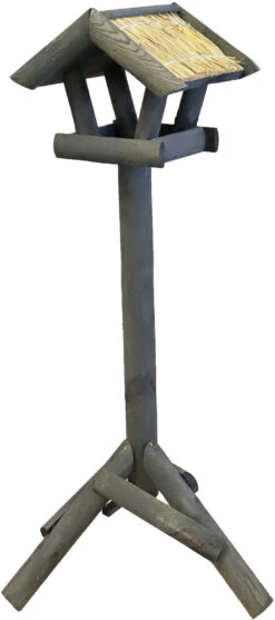 Voederhuis Grijs Mini Met Stro Dak. 13 Voederhuis Grijs Mini Met Stro Dak. -Huisdierproducten image 5989